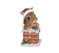 Vivid Arts Dormouse In Xmas Chimney Christmas Ornament