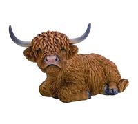 Vivid Arts - Farm Real Life Laying Highland Cattle Home or Garden Decoration (XRL-HLCL-D)