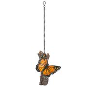 Vivid Arts Garden Friends, Home/Garden Decor. (Hanging Butterfly on a Log) - HGR-022