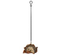 Vivid Arts Garden Friends, Home/Garden Decor. (Hanging Mini Hedgehog/Leaf) - HGF-095
