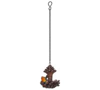 Vivid Arts Garden Friends, Home/Garden Decor. (Hanging Mini Pine Cone Robin) - HGF-096