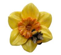 Vivid Arts Hanging Daffodil with Bee Ornament - Bright Spring Garden Hanging Décor | Indoor & Outdoor Decoration