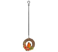 Vivid Arts - Hanging Robin Autumn Rattan Wreath - BG-XW43-G