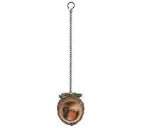 Vivid Arts - Hanging Robin in Pine Cone Home or Garden Decoration (BG-PC24-F)