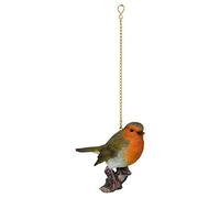 Vivid Arts - Hanging Robin on Branch Home or Garden Decoration (HGF-014)