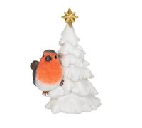 Vivid Arts Hanging Robin With Christmas Tree Christmas Decoration