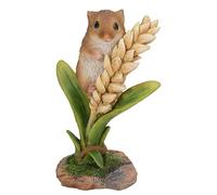 Vivid Arts Harvest Mouse on Wheat Highly Detailed Home Garden Decoration (NF-DM07-F)
