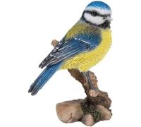 Vivid Arts Lifelike Perched Blue Tit Home or Garden Ornament (WBC-BT05-F)