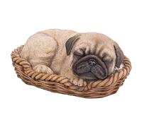 Vivid Arts Pet Pal Pug Puppy In Basket