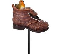 Vivid Arts Plant Pal Mini Robin On A Boot Garden Decoration
