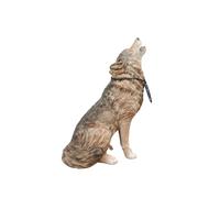 Vivid Arts Real Life Like Sitting Wolf - XRL-SWOL-D