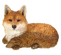 Vivid Arts Real Life Resting Fox | Resin Home or Garden Decoration | XRL-RFOX-D