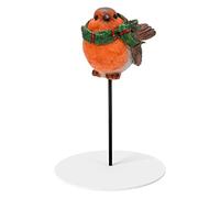 Vivid Arts - Real Life Robin with Scarf Plant Pal Home or Garden Decoration (PLP-202)