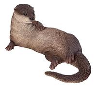 Vivid Arts Realistic Laying Otter Resin Home Garden L:awn Decoration Ornament Statue RL-OTTL-B