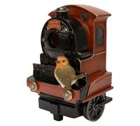 Vivid Arts Red Robin Express Train Birdhouse | Decorative Garden Nesting Box | 15.5 x 13.5 x 23 cm