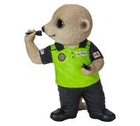 Vivid Arts - Resin Baby Meerkat Dart Player Home or Garden Decoration, XMK-2374-D, 22cm