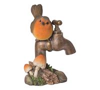 Vivid Arts - Robin on Garden Tap Home or Garden Decoration (BG-RB02-F)