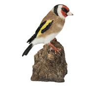 Vivid Arts - Singing Songbird - Realistic Goldfinch Bird Ornament - Pet Pal Collection