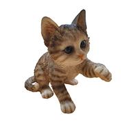 Vivid Arts Sitting Playful Tabby Kitten Detailed Home or Garden Decoration (RL-AT83-D)