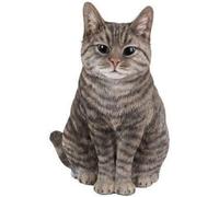 Vivid Arts Sitting Tabby Cat Garden Ornament