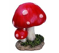 Vivid Arts - Small Toadstool (BG-TS02-F) Frost Resistant Garden Ornaments, Garden Decor