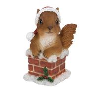 Vivid Arts Squirrel In A Chimney Christmas Decoration