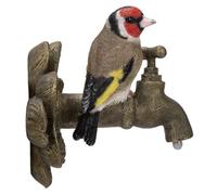 Vivid Arts - Wall Hanging Goldfinch on Garden Tap - WH-GF03-F