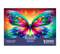Vivid Butterflies 1000 Piece Jigsaw Puzzles for Adults Educational Games Birthday Gifts for Women And Man Art Colorful DIY Craft 70x50cm/1000pcs