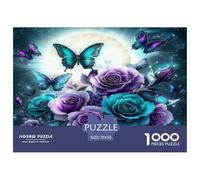 Vivid Butterflies 1000 Piece Jigsaw Puzzles for Adults Fun, Challenging & Brainteasing Beautiful Home Decoration Challenge High Difficulty 70x50cm/1000pcs