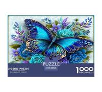 Vivid Butterflies 1000 Piece Jigsaw Puzzles for Adults Impossible Birthday Gifts for Women And Man Art Colorful DIY Craft 38x26cm/1000pcs