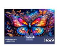 Vivid Butterflies 1000 Piece Jigsaws for Adults Educational Games Beautiful Home Decoration Challenge High Difficulty 38x26cm/1000pcs