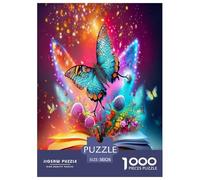 Vivid Butterflies 1000 Piece Jigsaws for Adults Impossible Beautiful Home Decoration Art Colorful DIY Craft 38x26cm/1000pcs