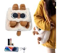 Vivid Cat Casual Bag - Soft Stuffed Plush, Premium Plush Material | Cute Cat Doll Pillow Animal Toy For Kids Teens Adults School Travel Home Usage Comfortable Adorable Playful Companion Gift Design