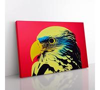Vivid Eagle Bird Canvas Wall Art Print Ready to Hang, Framed Picture for Living Room Bedroom Home Office Décor, 76x50 cm (30x20 Inch)