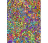Vivid Fluidity: An Aesthetic Kaleidoscope Journal for Creative Writing and Note Taking featuring a Colorful Abstract Pattern and Premium Matte Finish