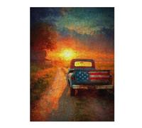 Vivid Jigsaw Puzzle for Adults, American Sunset Journey, 500 PCS | For home use: Puzzle for Adults - thoughtful Christmas gift for adults with hands-on indoor leisure.
