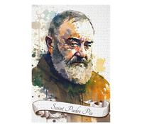 Vivid Jigsaw Puzzle for Adults, Saint Padre Pio, 1000 PCS