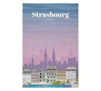 Vivid Jigsaw Puzzle for Adults, Travel to Strasbourg, 1000 PCS