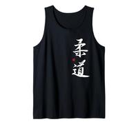 Vivid Judo Calligraphy Hand-Brushed Japanese Kanji Art Tank Top