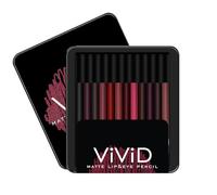 Vivid Matte Eye & Lip Liner Pencil Set | Long-Lasting, Waterproof & Smudge-Proof | Bold & Creamy 12-Piece Set (1.5g x 12) - Multi Color B