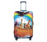 Vivid Noah's Ark Elastic Travel Luggage Cover Suitcase Protector, Print Suitcase Baggage Cover Anti-Scratch