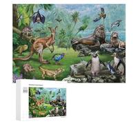 Vivid Picture Puzzle for Adults, African Wildlife Paradise, 300 PCS