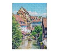 Vivid Picture Puzzle for Adults, Canal In Colmar, 500 PCS