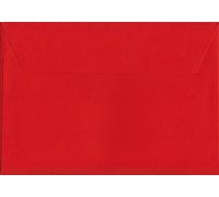 Vivid Pillar Box Red C6 114mm x 162mm Self Sealing C6 Colour Envelope 120gsm (Pack of 100)