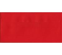 Vivid Pillar Box Red DL 114mm x 229mm Self Sealing DL Colour Envelope 120gsm (Pack of 50)