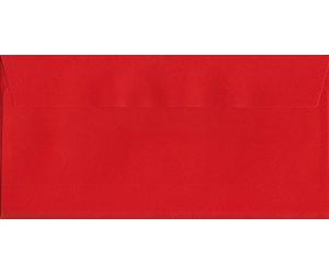 Vivid Pillar Box Red DL 114mm x 229mm Self Sealing DL Colour Envelope 120gsm (Pack of 50)