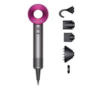 VIVID Professional Supersonic Hair Dryer, Brushless Motor, 1500-1800W, with 5 Magnetic Attachments, 3 Speed and 4 Heat Settings, Fuchsia