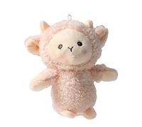 Vivid Sheep Pendant Soft Smooth Surface Cartoon Squint Sheep Plush Pendant for Ornament - Pink A