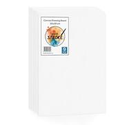 VIVID STROKE A4 Canvas Boards for Painting 9 Pack, Canvas for Painting 20x30 Blank Canvases for Painting-Cotton Primed Painting Canvas Panels for Acrylic, Oil, Gouache & Tempera