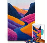 Vivid Valleys 1000 Piece Jigsaws for Adults Brain Recall Game Tight Interlock No Gaps Calming Mental Break Activity (50x75cm)